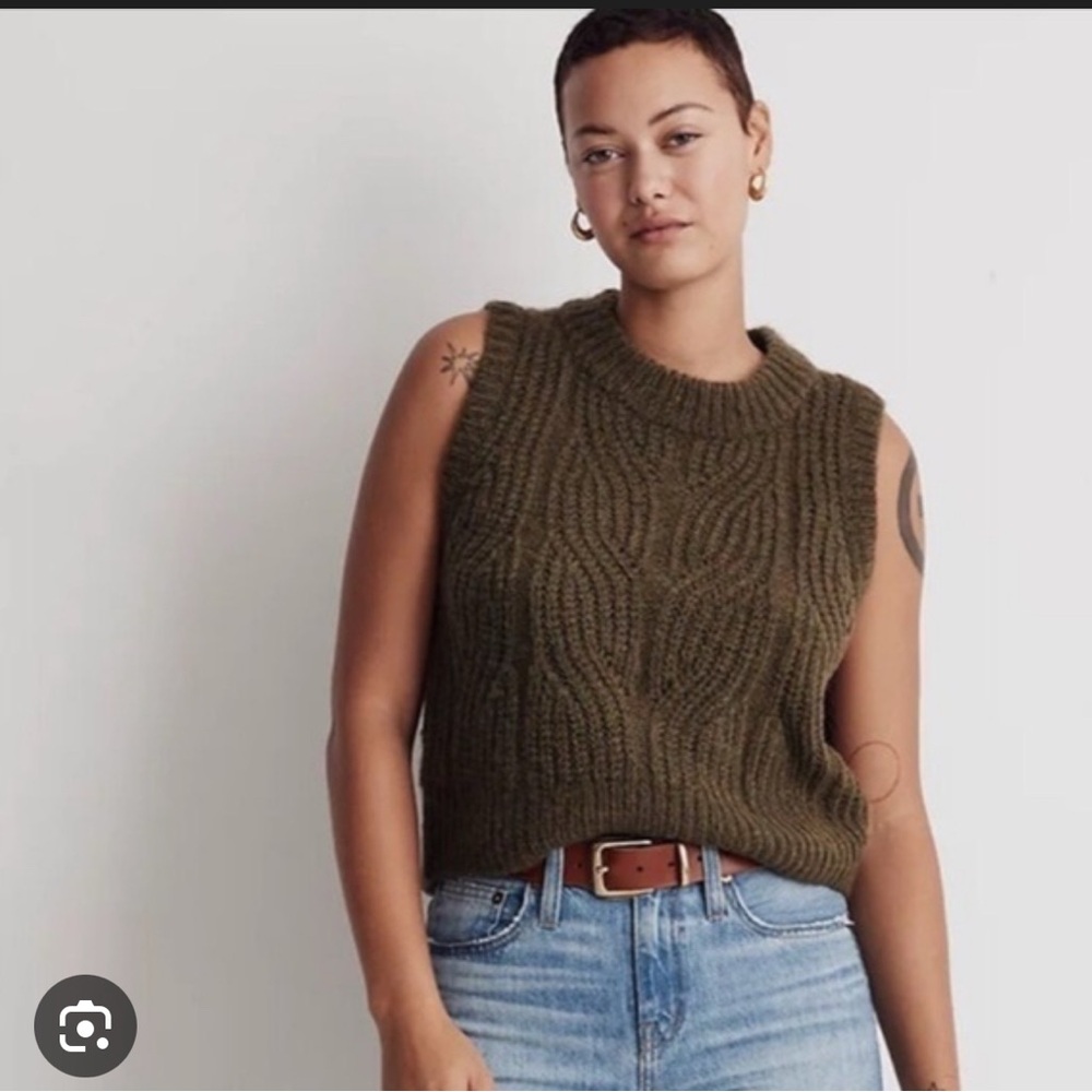 Madewell Olive Knit Sweater